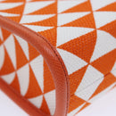 PRADA Hand Bag Canvas 2way Orange Auth 71577SAM-17