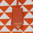 PRADA Hand Bag Canvas 2way Orange Auth 71577SAM-18