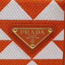PRADA Hand Bag Canvas 2way Orange Auth 71577SAM-19