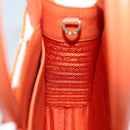 PRADA Hand Bag Canvas 2way Orange Auth 71577SAM-22