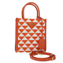 PRADA Hand Bag Canvas 2way Orange Auth 71577SAM-1
