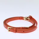 PRADA Hand Bag Canvas 2way Orange Auth 71577SAM-24