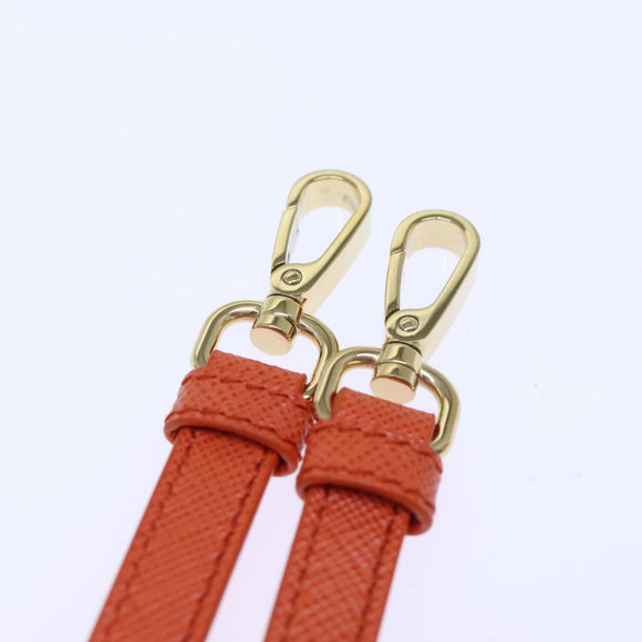 PRADA Hand Bag Canvas 2way Orange Auth 71577SAM