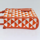PRADA Hand Bag Canvas 2way Orange Auth 71577SAM-4