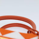 PRADA Hand Bag Canvas 2way Orange Auth 71577SAM-8