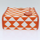 PRADA Hand Bag Canvas 2way Orange Auth 71577SAM-5