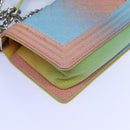 CHANEL Matelasse Boy Chanel Chain Shoulder Bag Leather Rainbow CC Auth 71579SM-18