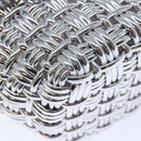 BALENCIAGA Bistro XS Hand Bag Wicker 2way Silver 671342 Auth 71589A-15