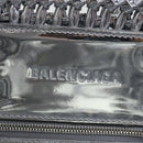 BALENCIAGA Bistro XS Hand Bag Wicker 2way Silver 671342 Auth 71589A-9