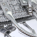 BALENCIAGA Bistro XS Hand Bag Wicker 2way Silver 671342 Auth 71589A-6