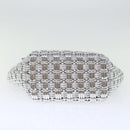 BALENCIAGA Bistro XS Hand Bag Wicker 2way Silver 671342 Auth 71589A-5