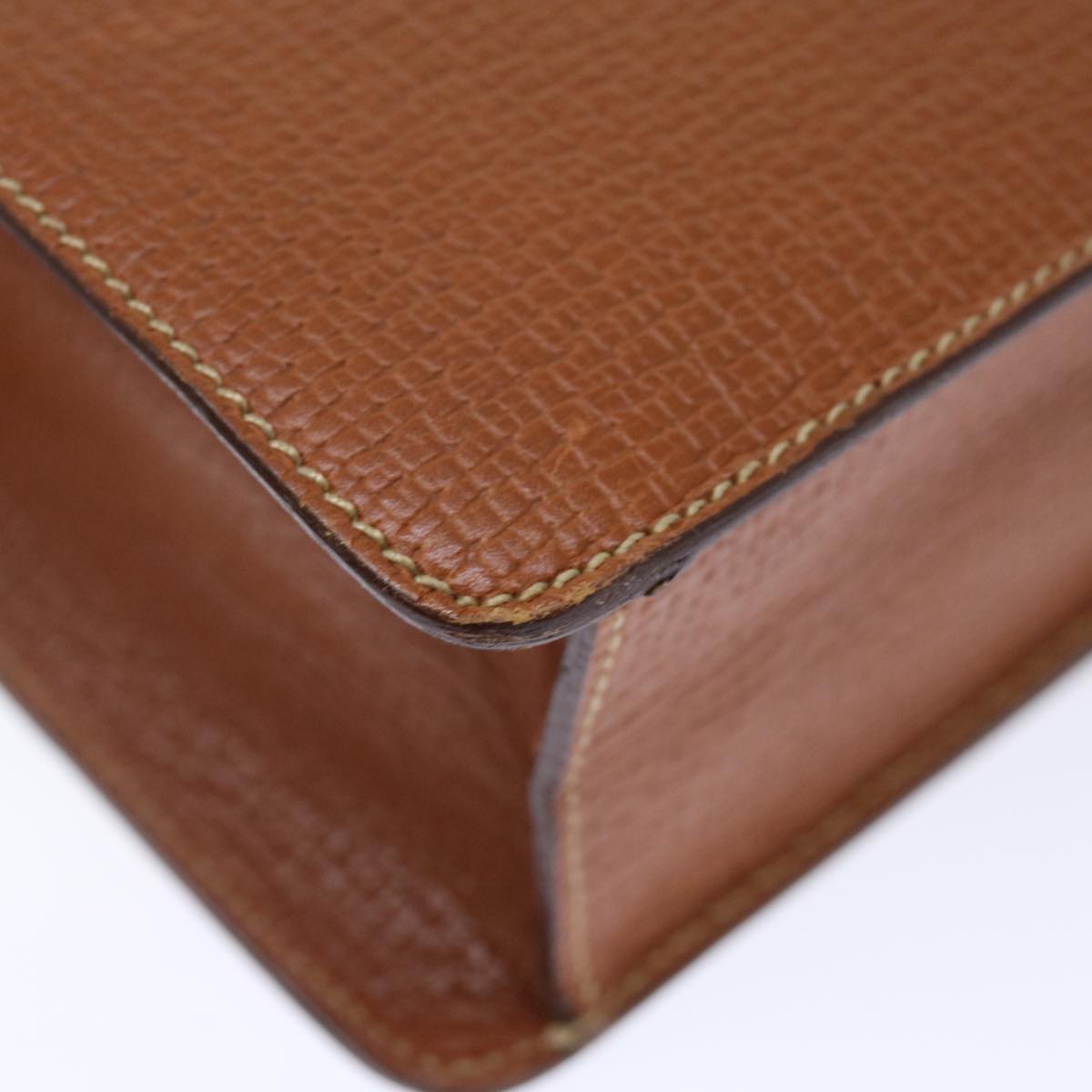 LOEWE Hand Bag Leather Brown Auth 71590