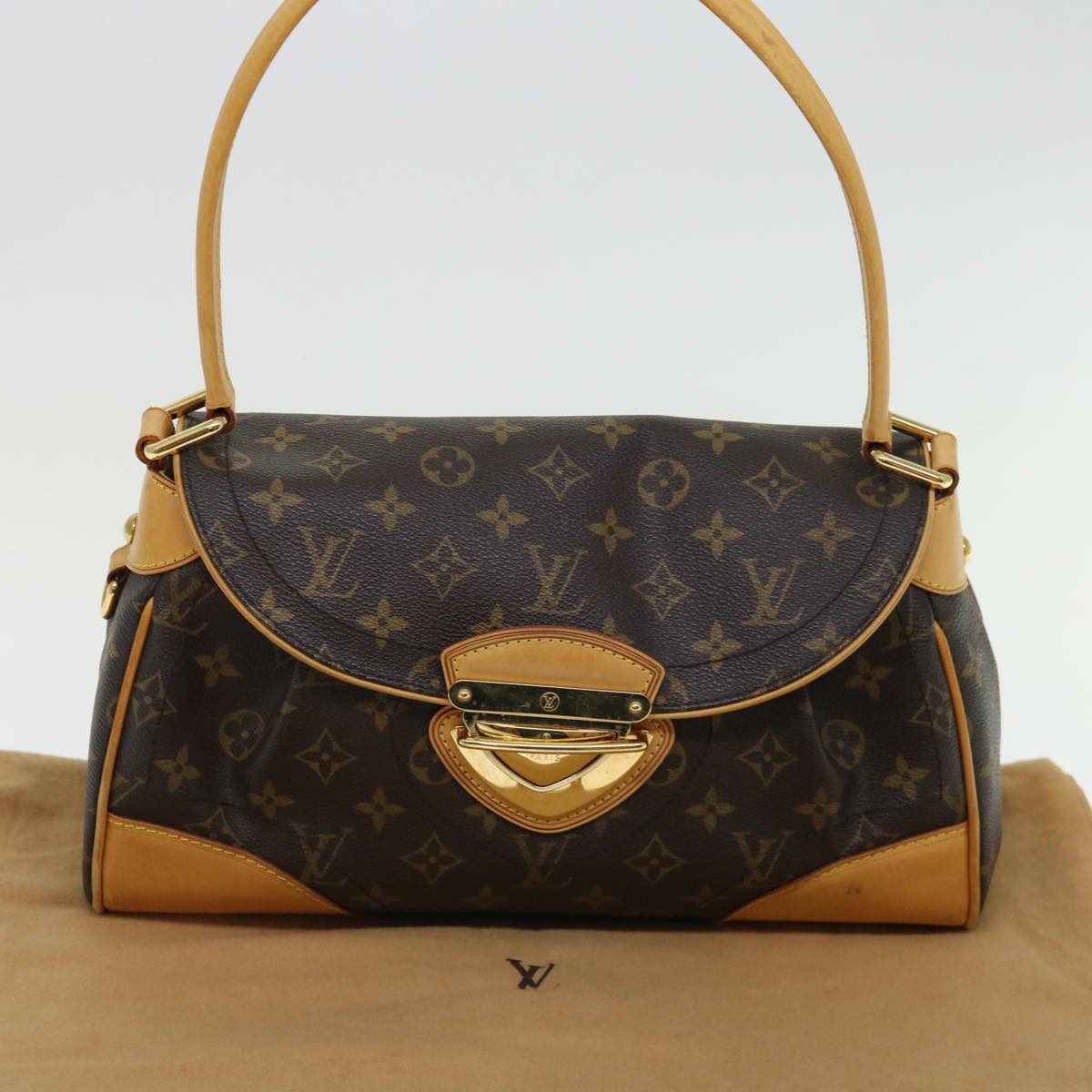 LOUIS VUITTON Monogram Beverly MM Shoulder Bag M40121 LV Auth 71606