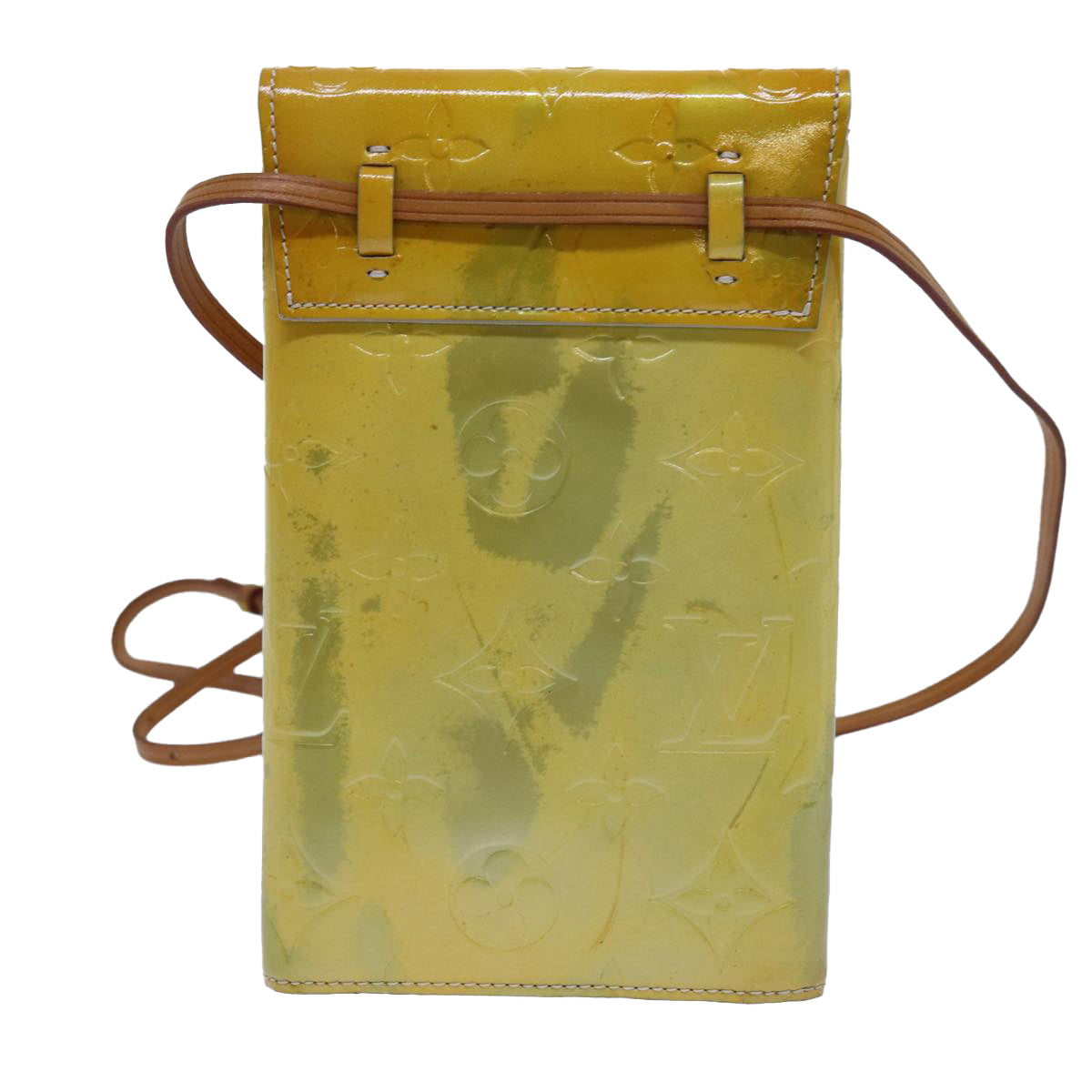 LOUIS VUITTON Monogram Vernis Kenmare Shoulder Bag Gris M91060 LV Auth 71607 - 0