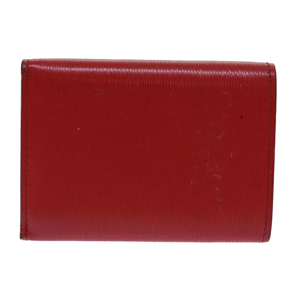 PRADA Wallet Safiano leather Red Auth 71619 - 0