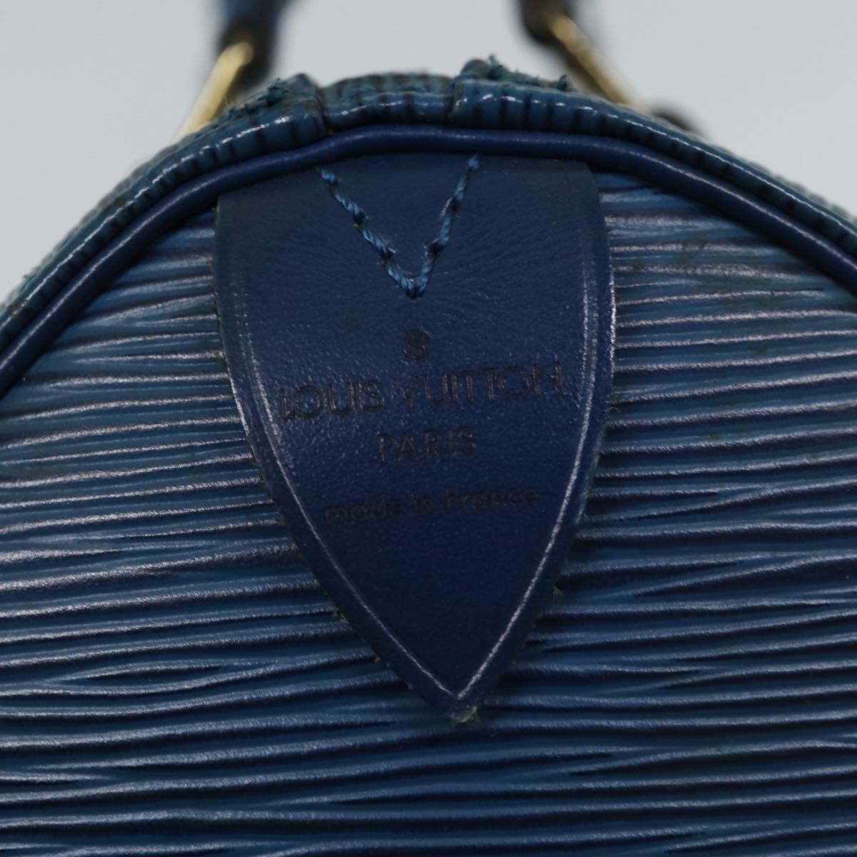 LOUIS VUITTON Epi Speedy 25 Hand Bag Toledo Blue M43015 LV Auth 71622