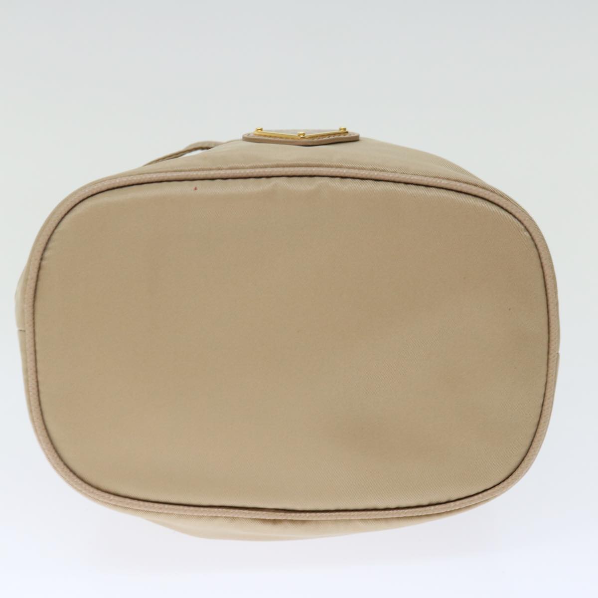 PRADA Shoulder Bag Nylon 2way Beige Auth 71637A