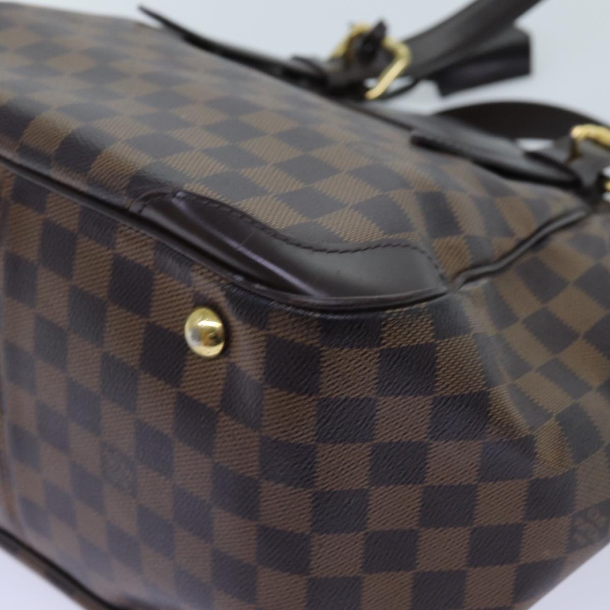 LOUIS VUITTON Damier Ebene Verona MM Shoulder Bag N41118 LV Auth 71645