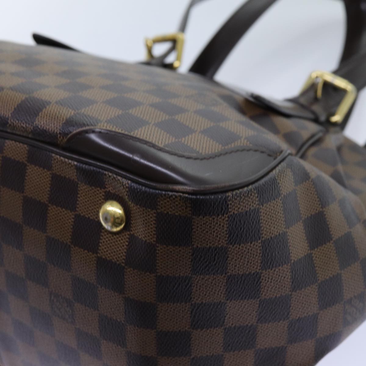 LOUIS VUITTON Damier Ebene Verona MM Shoulder Bag N41118 LV Auth 71645