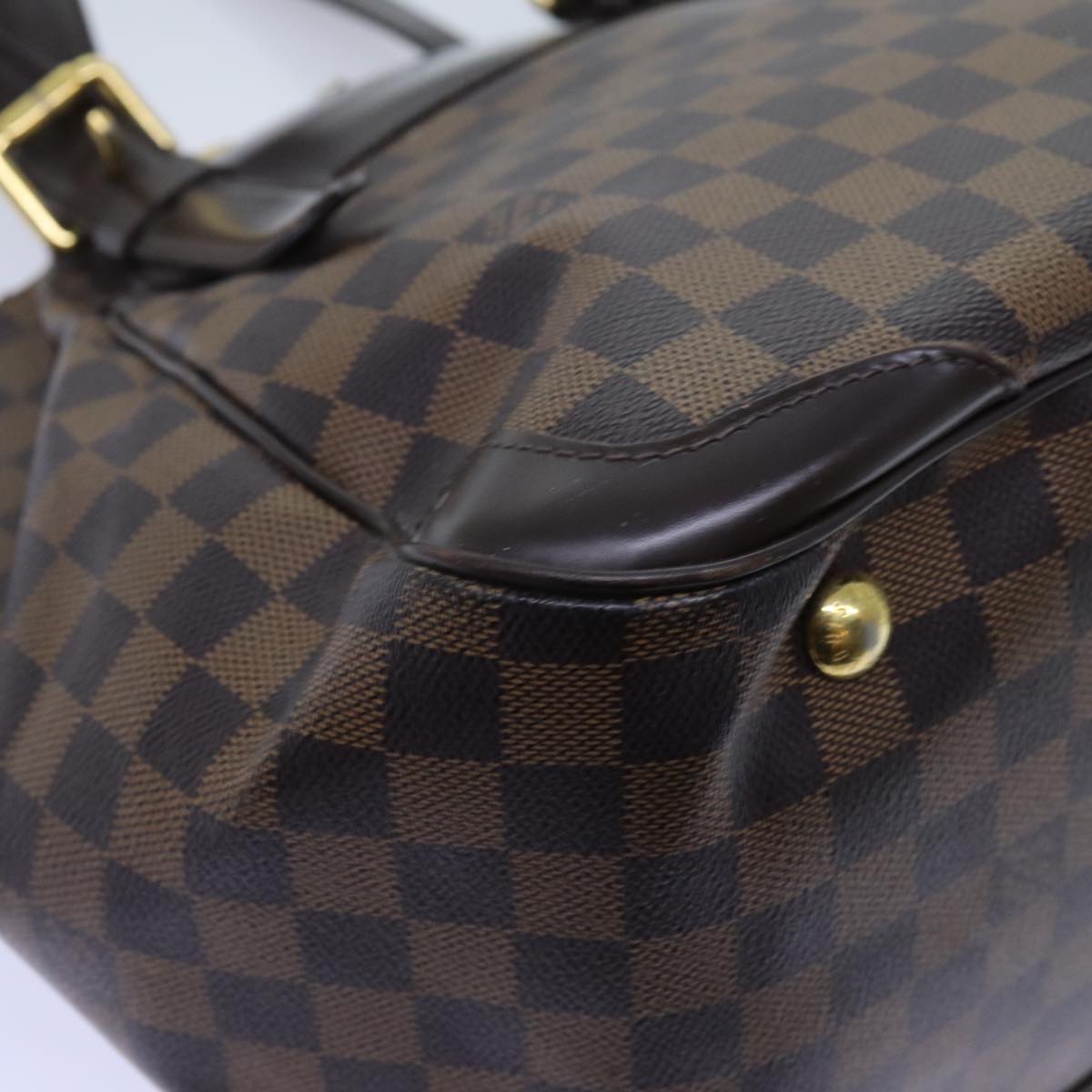 LOUIS VUITTON Damier Ebene Verona MM Shoulder Bag N41118 LV Auth 71645