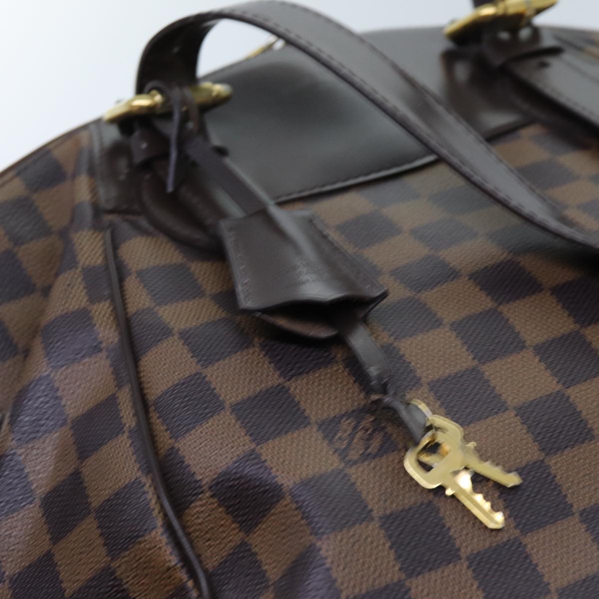 LOUIS VUITTON Damier Ebene Verona MM Shoulder Bag N41118 LV Auth 71645