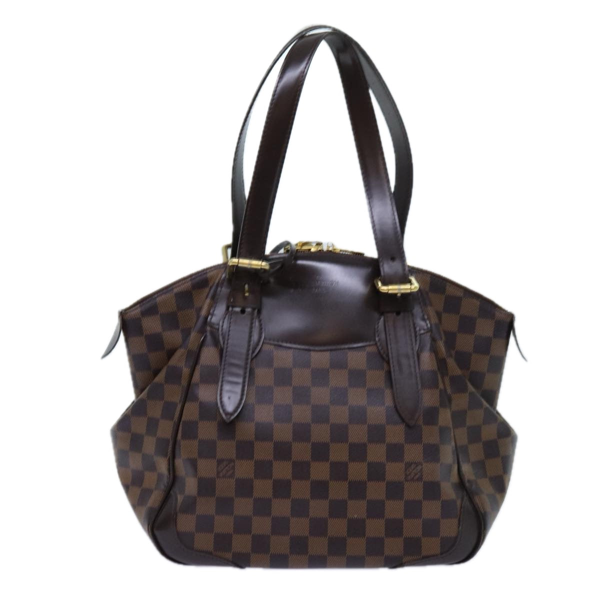 LOUIS VUITTON Damier Ebene Verona MM Shoulder Bag N41118 LV Auth 71645