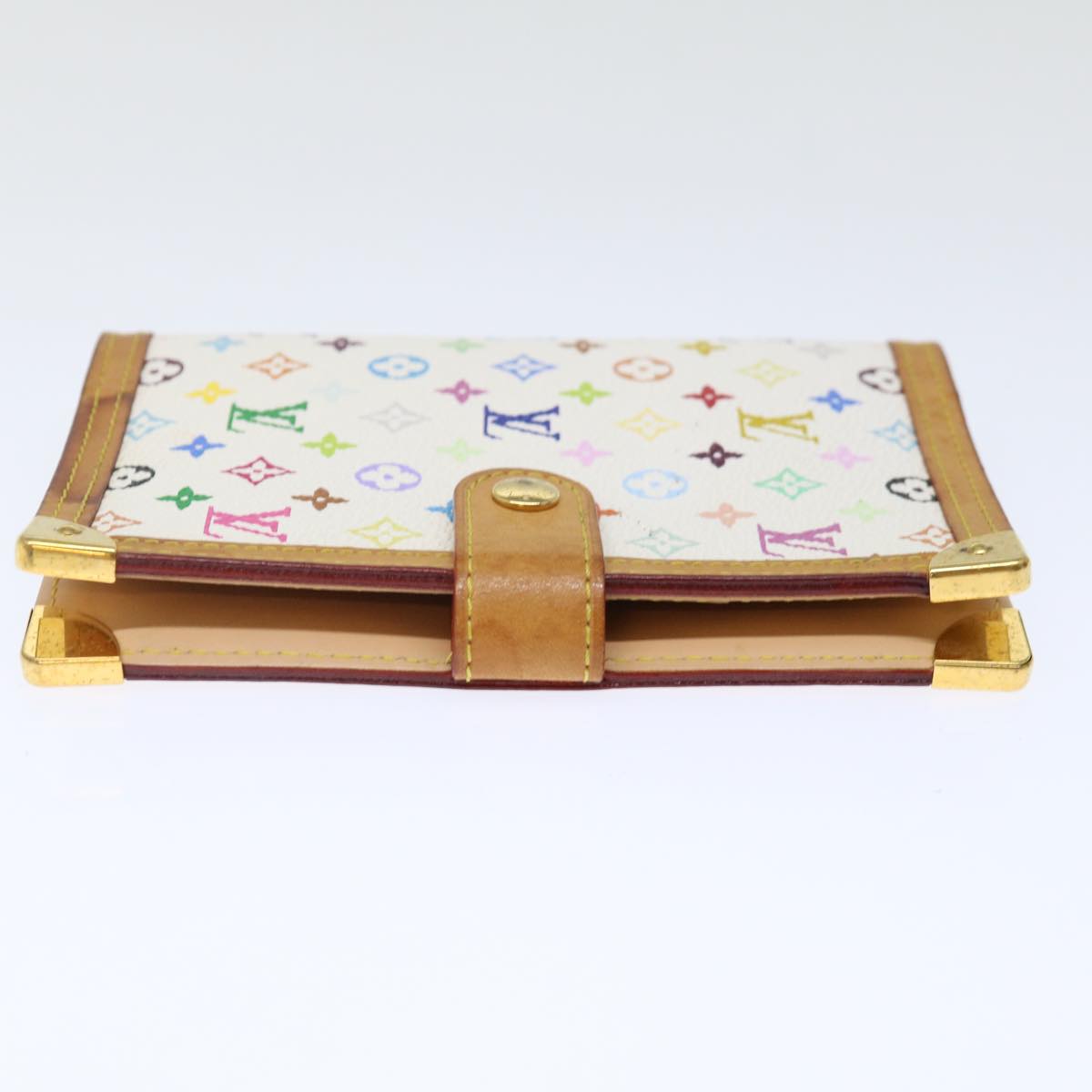 LOUIS VUITTON Multicolor Agenda PM Day Planner Cover White R21074 LV Auth 71668