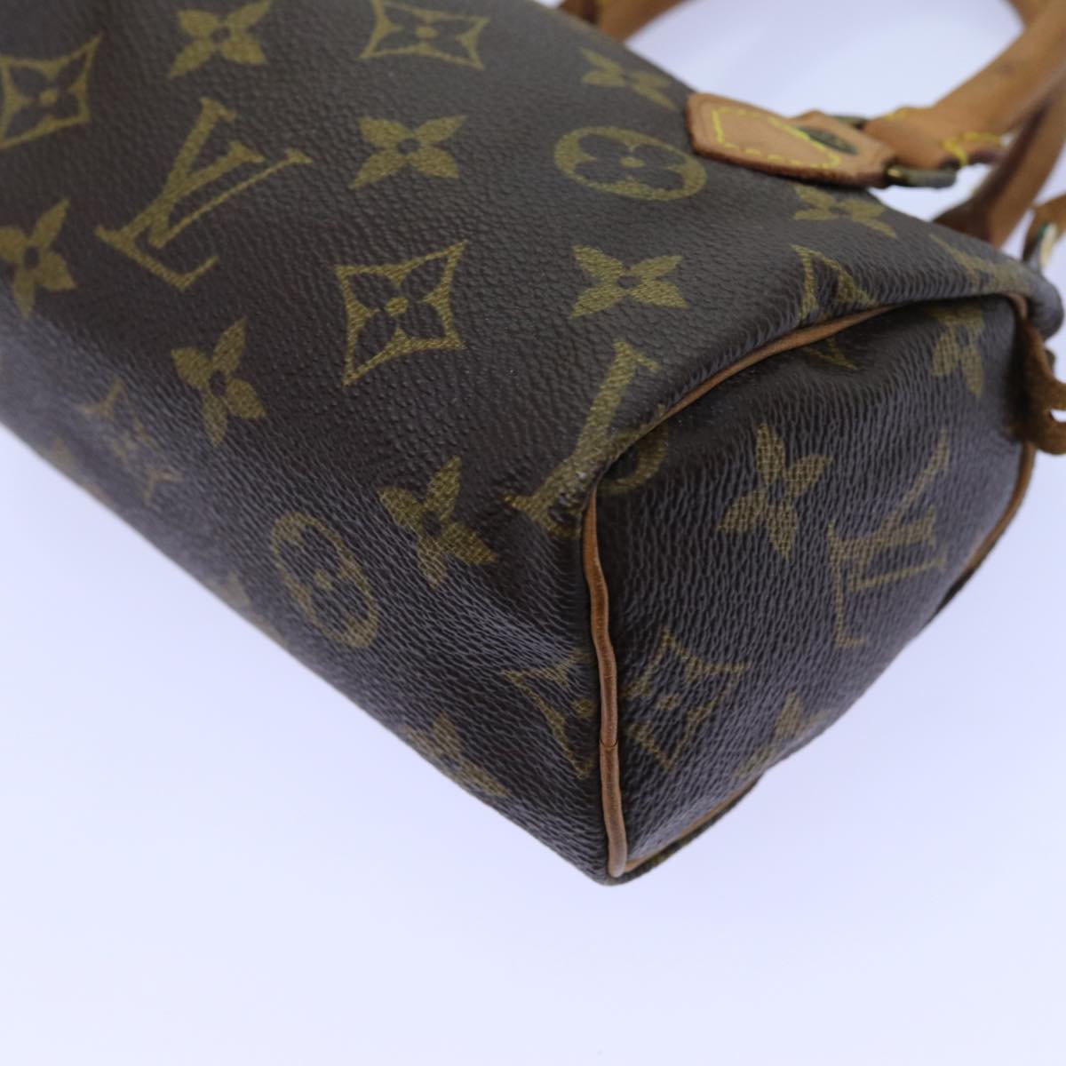 LOUIS VUITTON Monogram Mini Speedy Hand Bag M41534 LV Auth 71677