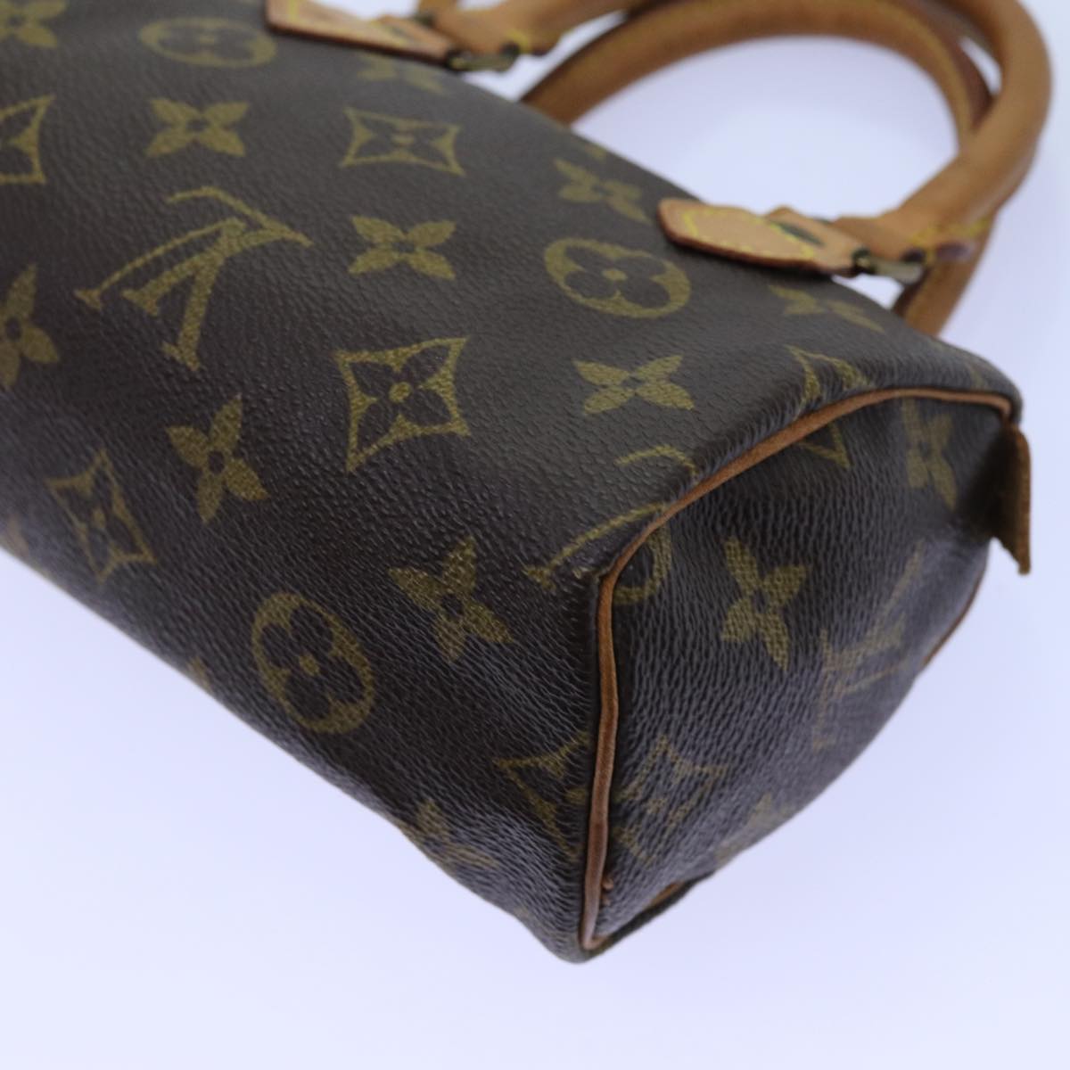 LOUIS VUITTON Monogram Mini Speedy Hand Bag M41534 LV Auth 71677