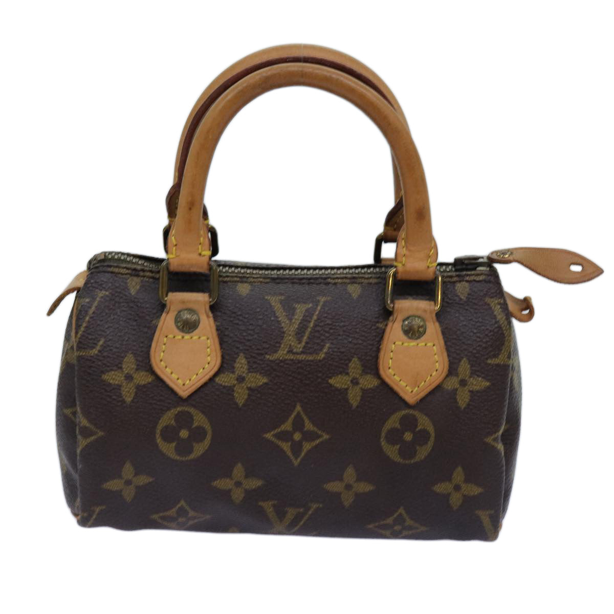 LOUIS VUITTON Monogram Mini Speedy Hand Bag M41534 LV Auth 71677