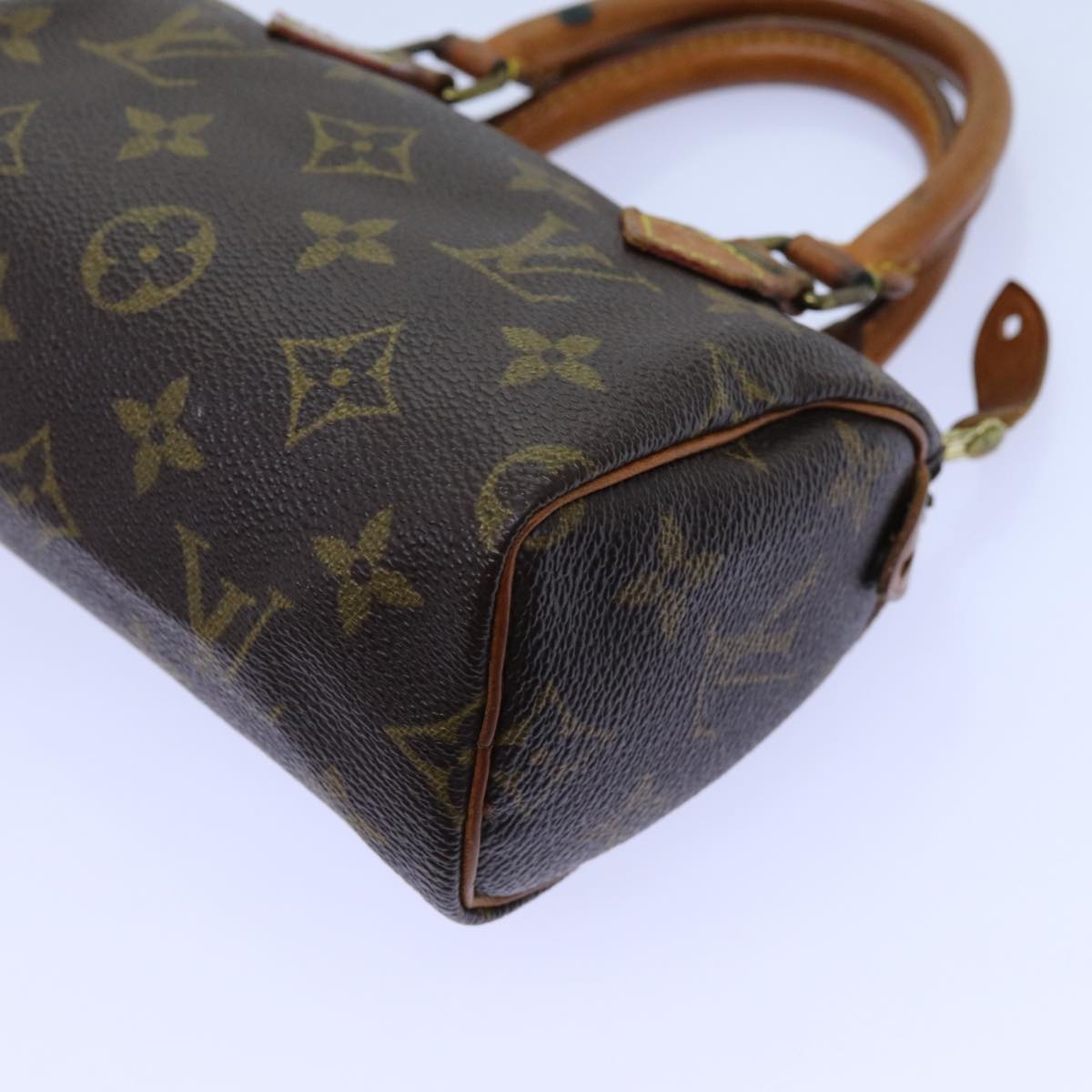 LOUIS VUITTON Monogram Mini Speedy Hand Bag M41534 LV Auth 71683