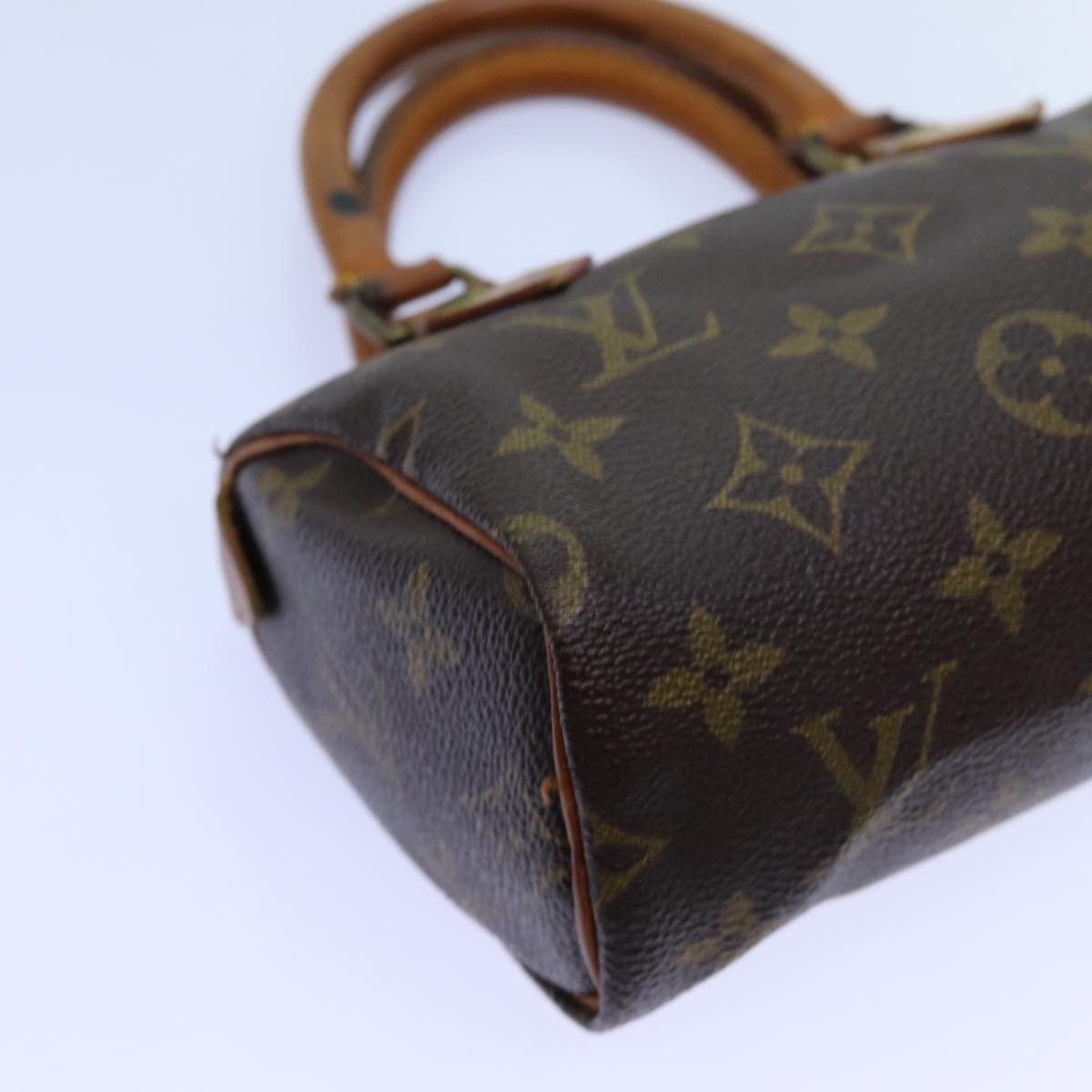 LOUIS VUITTON Monogram Mini Speedy Hand Bag M41534 LV Auth 71683