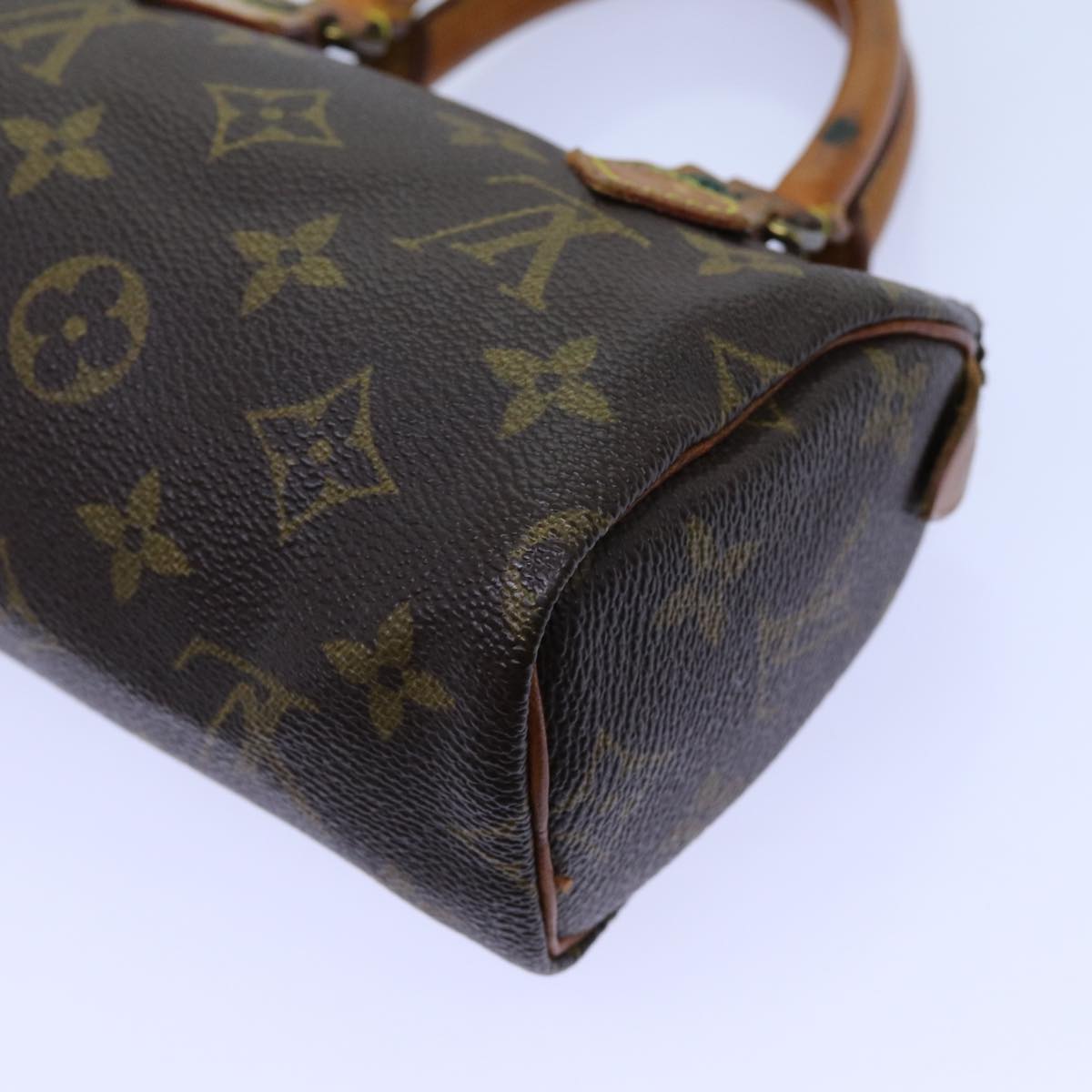 LOUIS VUITTON Monogram Mini Speedy Hand Bag M41534 LV Auth 71683