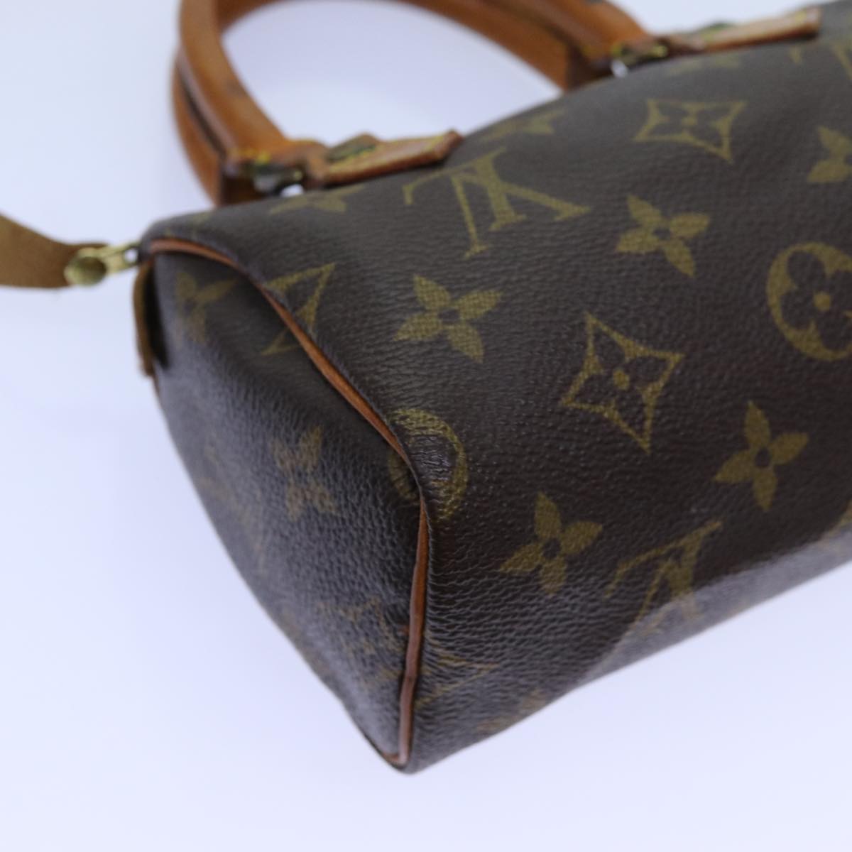 LOUIS VUITTON Monogram Mini Speedy Hand Bag M41534 LV Auth 71683