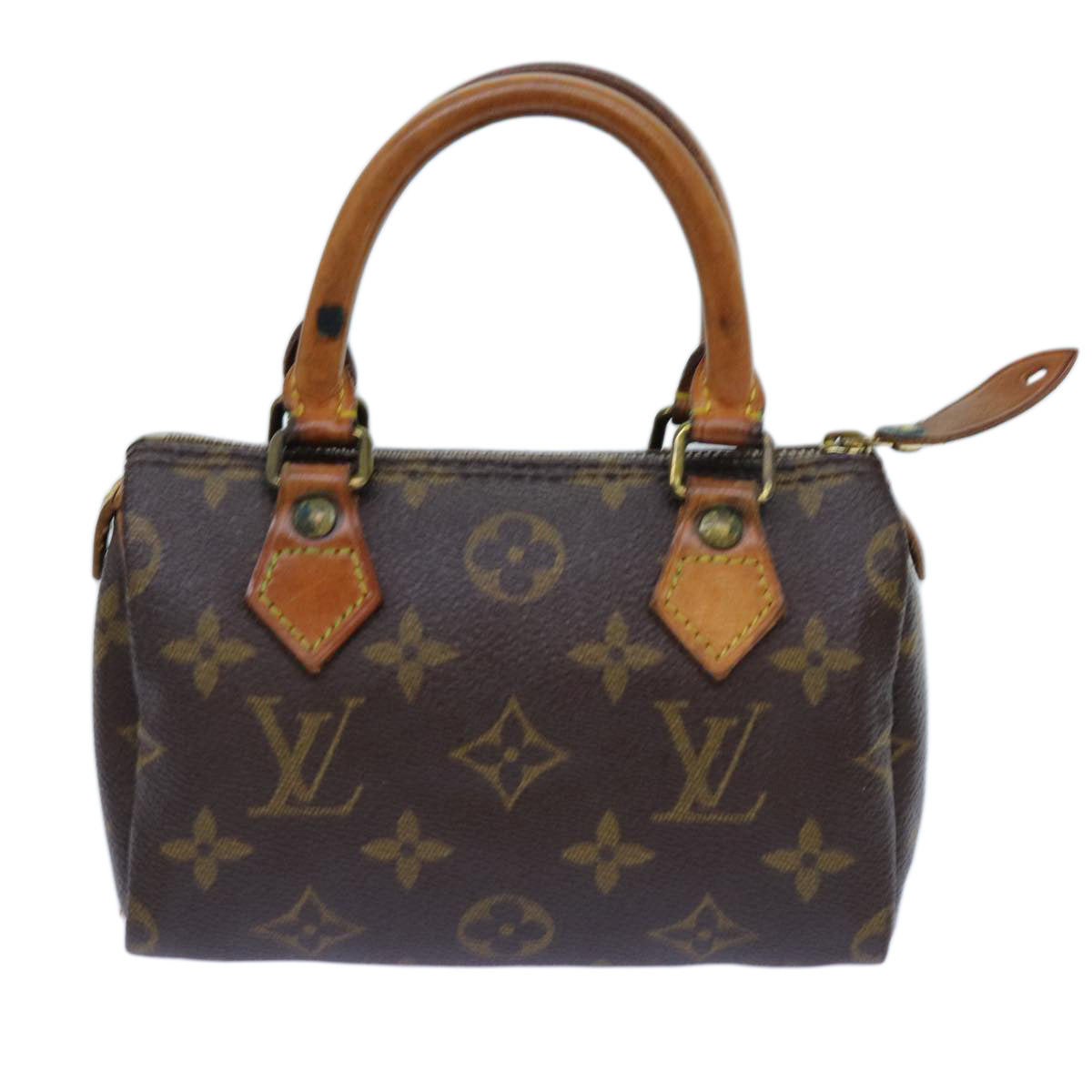 LOUIS VUITTON Monogram Mini Speedy Hand Bag M41534 LV Auth 71683