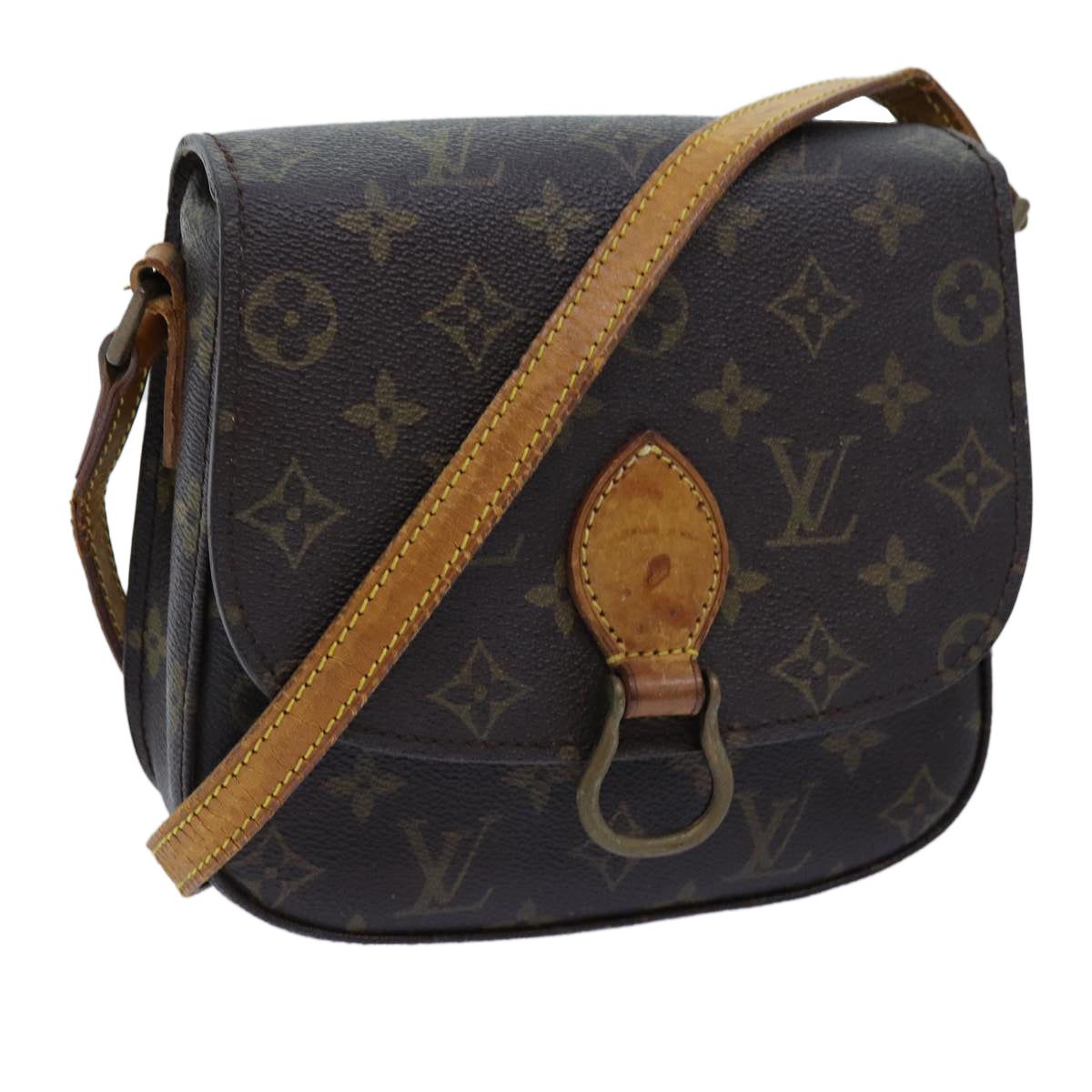 LOUIS VUITTON Monogram Saint Cloud MM Shoulder Bag Vintage M51243 LV Auth 71696