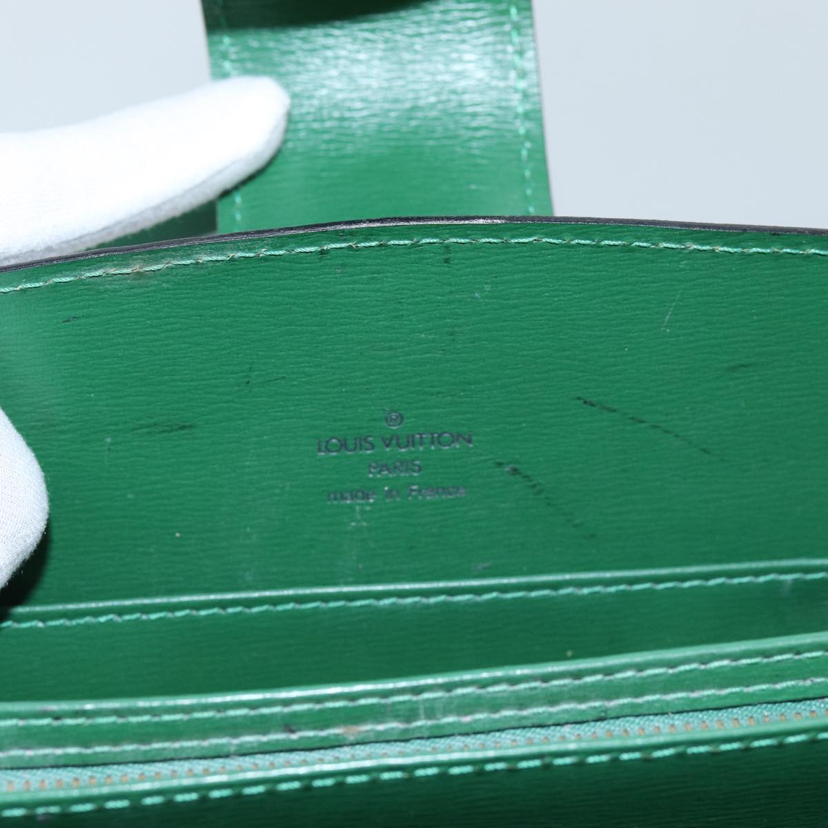 LOUIS VUITTON Epi Capuchin Shoulder Bag Green M52344 LV Auth 71713