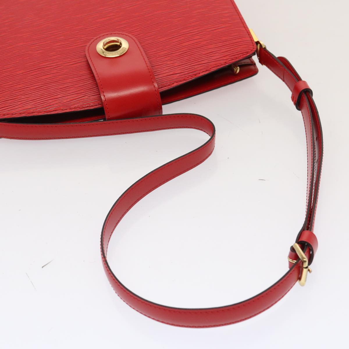 LOUIS VUITTON Epi Capuchin Shoulder Bag Red M52347 LV Auth 71714