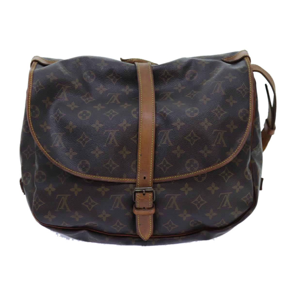 LOUIS VUITTON Monogram Saumur 35 Shoulder Bag M42254 LV Auth 71716 - 0