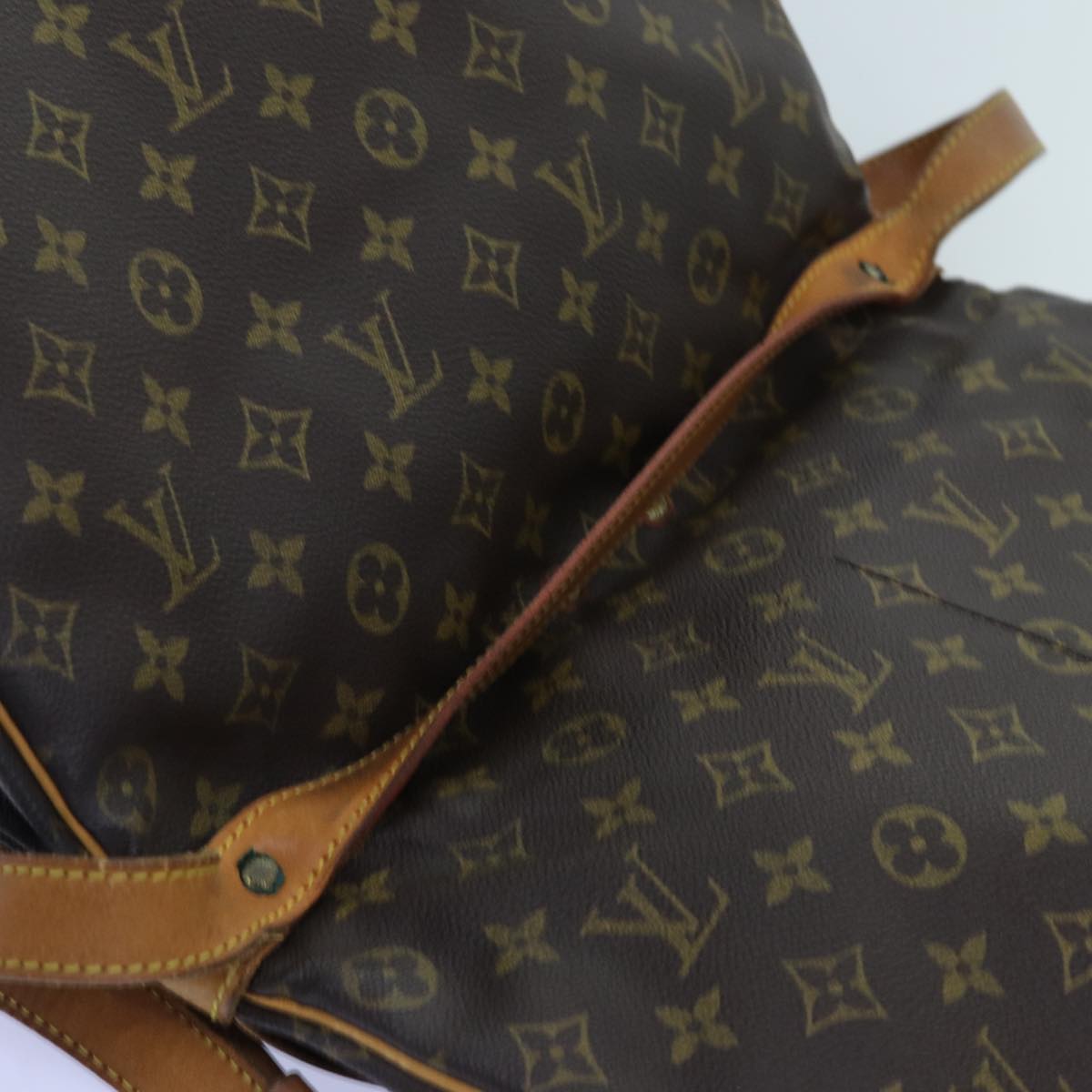 LOUIS VUITTON Monogram Saumur 35 Shoulder Bag M42254 LV Auth 71717