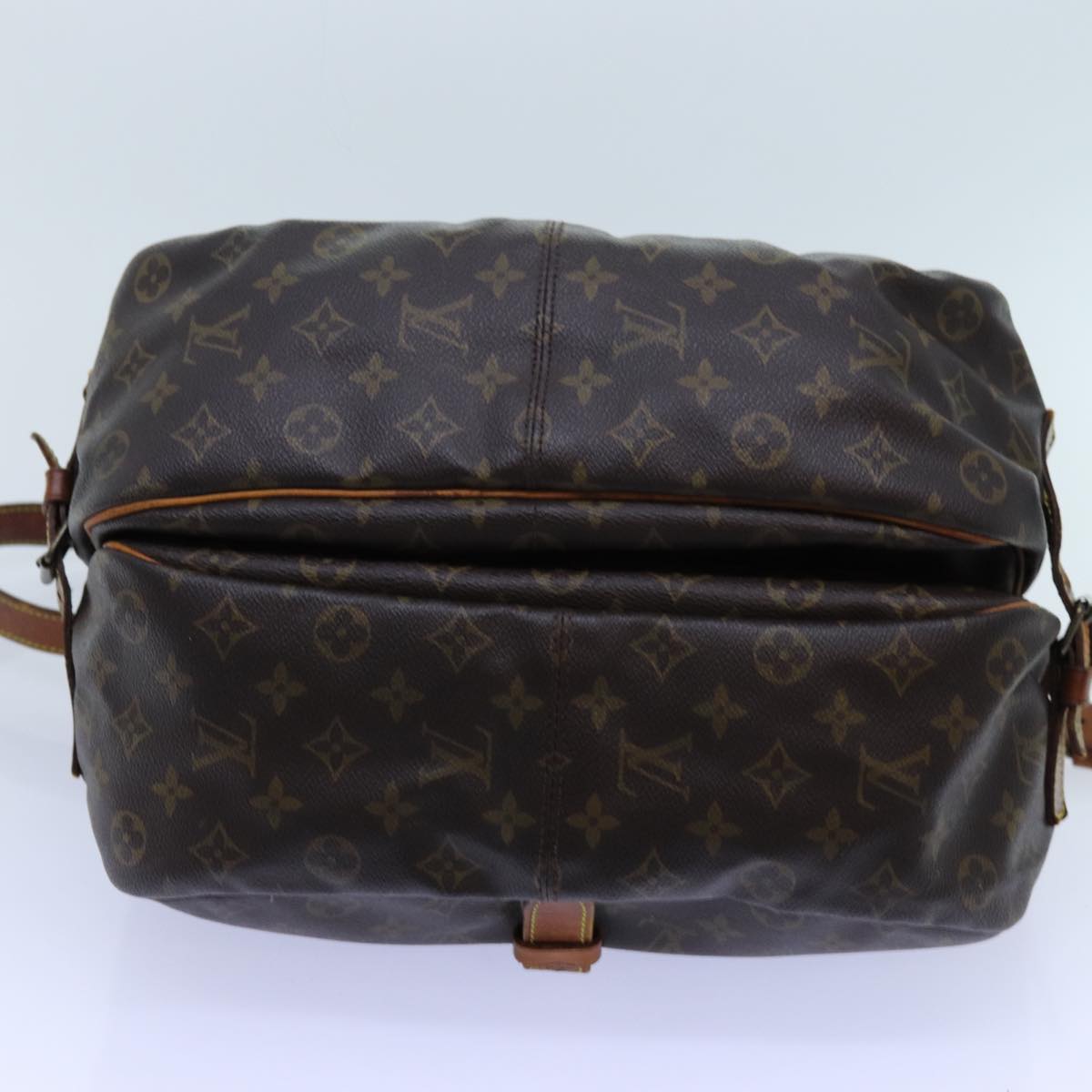 LOUIS VUITTON Monogram Saumur 35 Shoulder Bag M42254 LV Auth 71718