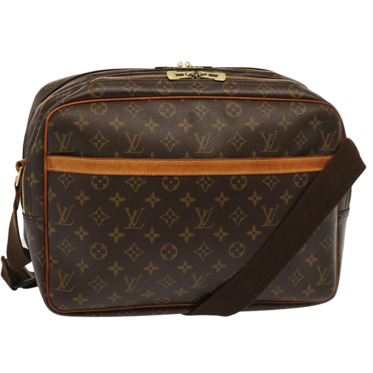 LOUIS VUITTON Monogram Reporter GM Shoulder Bag M45252 LV Auth 71719