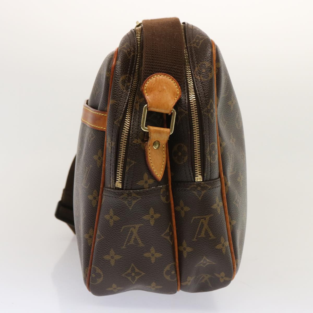 LOUIS VUITTON Monogram Reporter GM Shoulder Bag M45252 LV Auth 71719