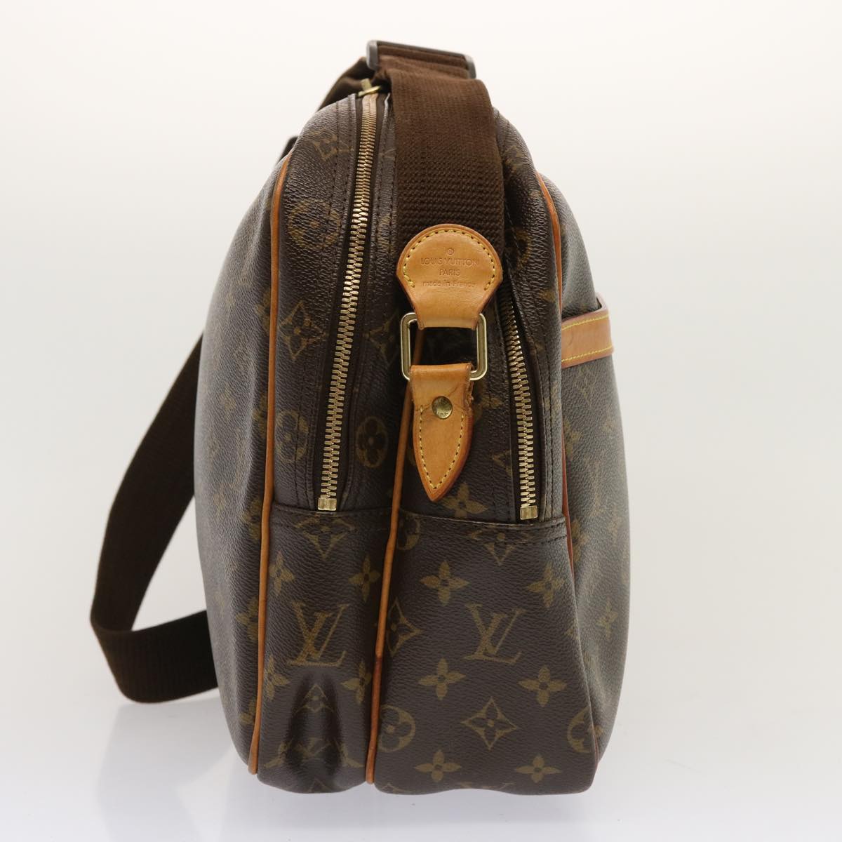 LOUIS VUITTON Monogram Reporter GM Shoulder Bag M45252 LV Auth 71719