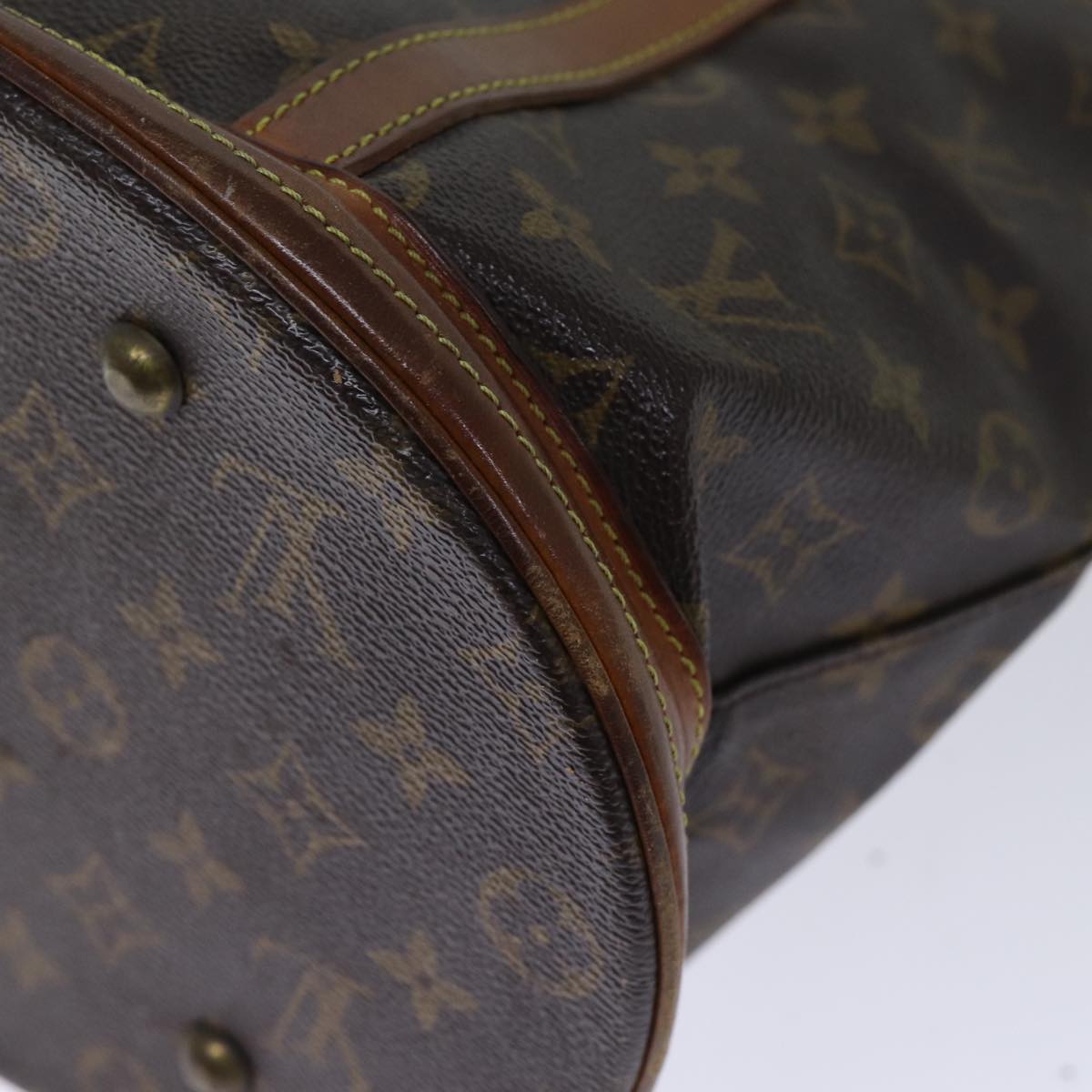 LOUIS VUITTON Monogram Bucket GM Shoulder Bag M42236 LV Auth 71733