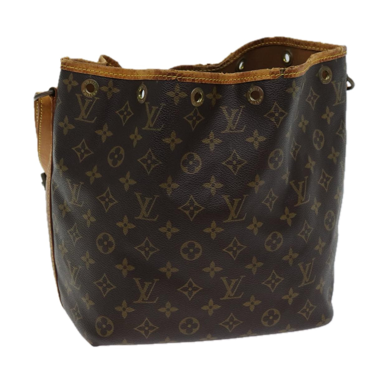 LOUIS VUITTON Monogram Petit Noe Shoulder Bag M42226 LV Auth 71736