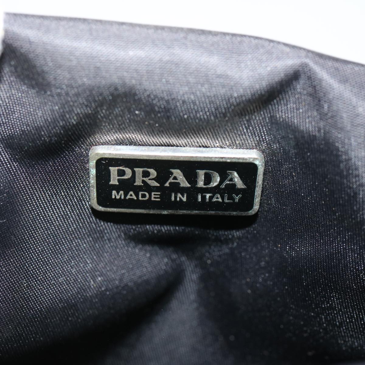 PRADA Shoulder Bag Nylon Black Auth 71840