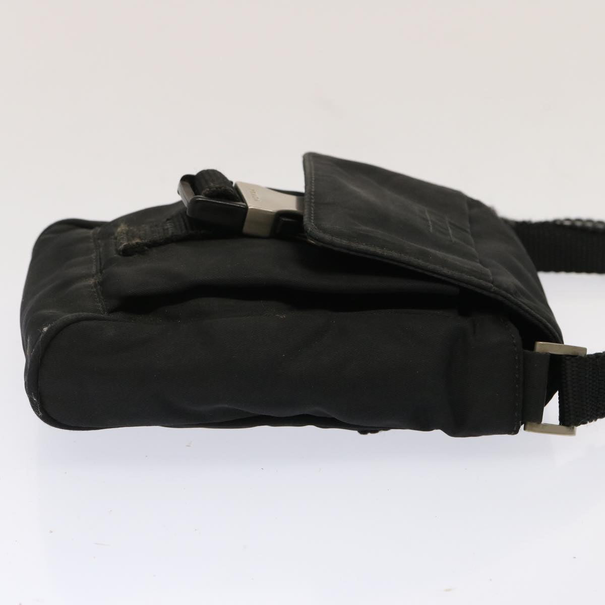 PRADA Shoulder Bag Nylon Black Auth 71840