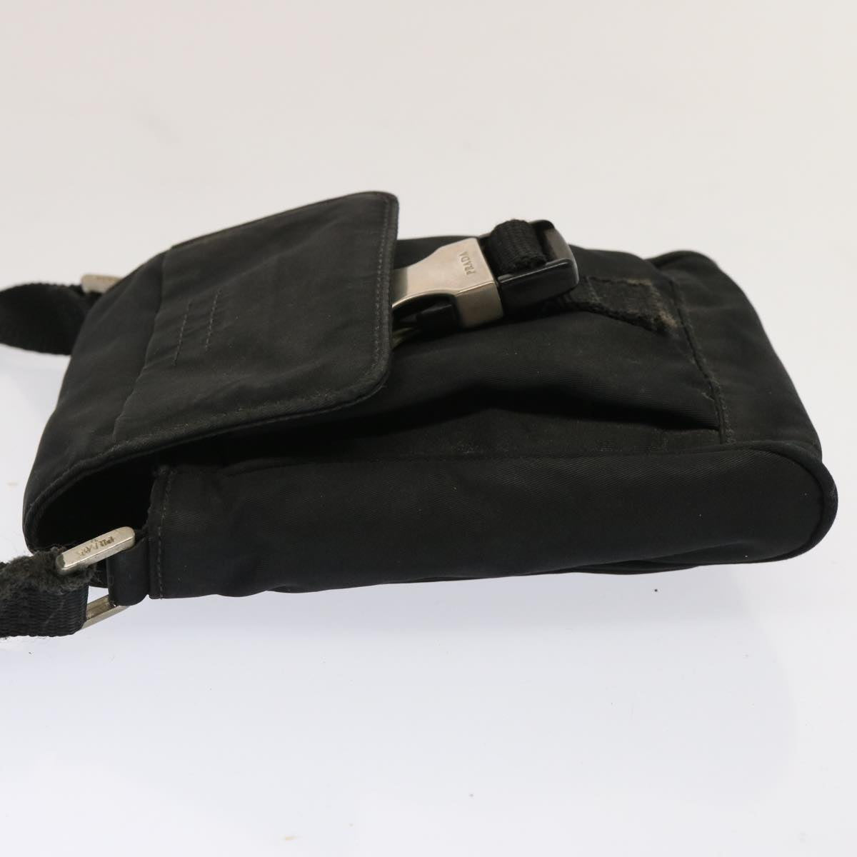 PRADA Shoulder Bag Nylon Black Auth 71840