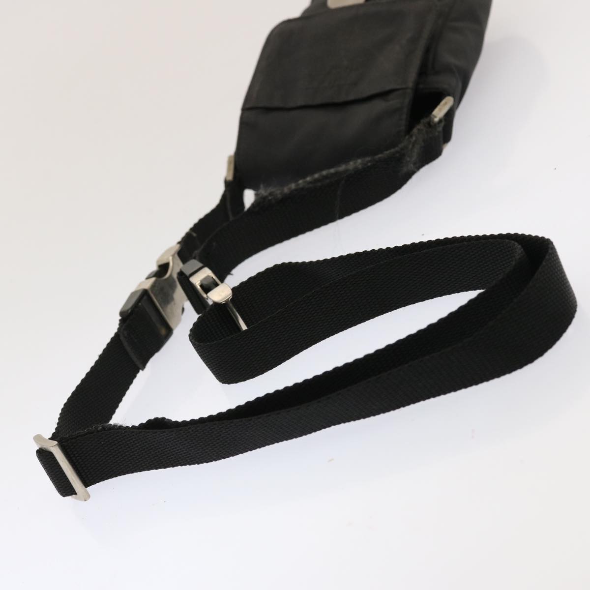 PRADA Shoulder Bag Nylon Black Auth 71840